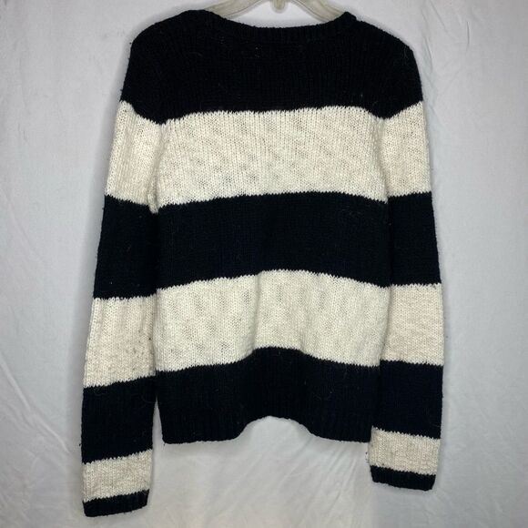LOFT Wool‎ Alpaca Blend Striped Sweater - Picture 7 of 10